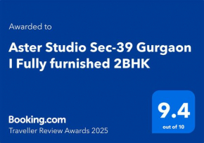 Aster Studio Sec-39 Gurgaon I Fully furnished 2BHK